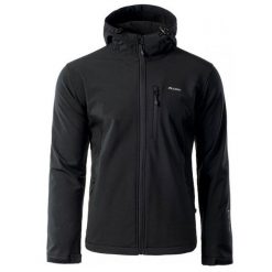 Kurtka męska Softshell Elbrus Iver - czarna, Rozmiar XL. Czarne kurtki ELBRUS, m, bez wzorów, z dzianiny, bez kaptura. W wyprzedaży za 179.99 zł.