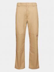 Dickies Spodnie materiałowe Double DK0A4XZE Khaki Slim Fit. Brązowe spodnie materiałowe Dickies, m, bez wzorów, z materiału. Za 219.99 zł.