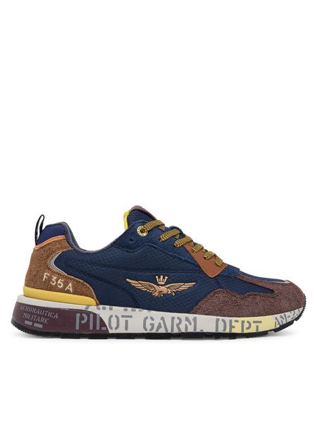 Aeronautica Militare Sneakersy 252SC0276UCT03546 Granatowy. Niebieskie buty sportowe casual Aeronautica Militare, bez wzorów, z materiału, bez zapięcia. Za 429.99 zł.