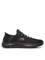 Skechers Sneakersy Summits High Range 232457/BBK Czarny. Czarne buty sportowe casual Skechers, bez wzorów, z materiału, bez zapięcia. Za 257.89 zł.