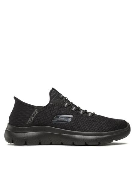 Skechers Sneakersy Summits High Range 232457/BBK Czarny. Czarne buty sportowe casual Skechers, bez wzorów, z materiału, bez zapięcia. Za 279.99 zł.