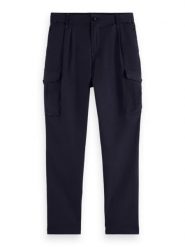 Scotch & Soda Bojówki w kolorze granatowym rozmiar: W33/L34. Niebieskie joggery i bojówki Scotch & Soda, l, bez wzorów. Za 225.57 zł.