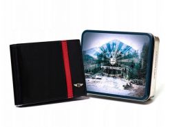 Portfel skórzany Peterson [DH] Portfel męski skórzany PTN N992-VTP BL-R czarny. Czarne portfele Peterson, z aplikacjami, ze skóry. Za 97.98 zł.