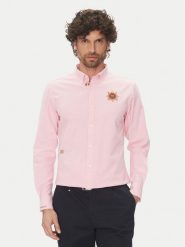 La Martina Koszula Anselmo MACG01 OX092 Różowy Regular Fit. Czerwone koszule La Martina, m, bez wzorów, z bawełny, bez kołnierzyka, bez ramiączek. Za 619.99 zł.