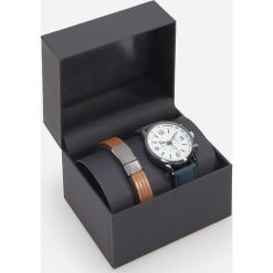 Zestaw: zegarek i bransoleta skórzana - Granatowy. Zegarki marki Reserved. Za 129.99 zł.