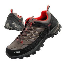 Buty sportowe męskie trekkingowe CMP Rigel wodoodporne. Brązowe buty sportowe casual CMP, bez wzorów, bez zapięcia. Za 329.99 zł.