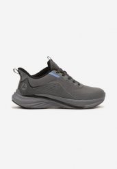Ciemnoszare Buty Sportowe Sneakersy Ozdobione Tłoczonym Wzorem Axevia. Szare buty sportowe casual Born2be, bez wzorów, z dresówki, bez zapięcia. W wyprzedaży za 95.99 zł.