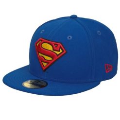 Czapka z daszkiem męska New Era Character Bas Superman Basic Cap. Niebieskie czapki z daszkiem New Era, bez wzorów, z materiału. Za 129.99 zł.