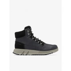 Buty outdoor męskie Sorel Mac Hill Lite Mid WP. Czarne buty trekkingowe Sorel, bez wzorów, bez zapięcia, outdoorowe. Za 445.99 zł.