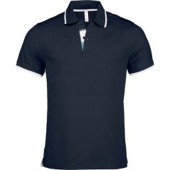 Koszulka polo z piqué Kariban. Białe koszulki polo KARIBAN, m, bez wzorów, z bawełny, bez kołnierzyka, bez ramiączek. Za 166.00 zł.