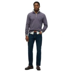 Bluza z zamkiem 1/2 Superdry Athletic Essentials. Fioletowe bluzy Superdry, m, bez wzorów, bez kaptura. Za 343.30 zł.