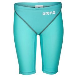 Strój Startowy Arena Pwskin St 2.0 Jammer Junior. Zielone odzież kompresyjna Arena, bez wzorów, z materiału, do pływania. Za 319.42 zł.