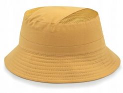 Przewiewny Kapelusz Bucket (Wędkarsko-Działkowy) - Pako Jeans - Żółty. Żółte kapelusze Pako Jeans, bez wzorów, z bawełny. Za 49.99 zł.