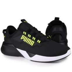 Buty męskie sportowe do biegania Puma RETALIATE 2. Czarne buty do biegania Puma, bez wzorów, bez zapięcia, do biegania. W wyprzedaży za 265.30 zł.