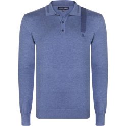 Sweter w kolorze niebieskim. Niebieskie swetry nierozpinane Giorgio Di Mare, m, bez wzorów, z bawełny, bez kołnierzyka, bez ramiączek. W wyprzedaży za 139.95 zł.