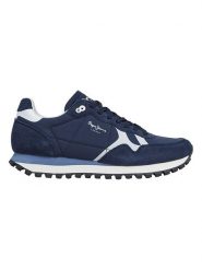 Pepe Jeans FOOTWEAR Sneakersy "Brit-On Prints" w kolorze granatowym rozmiar: 40. Niebieskie buty sportowe casual Pepe Jeans FOOTWEAR, bez wzorów, z jeansu, bez zapięcia. Za 193.24 zł.