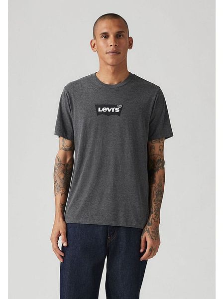 Levi´s Koszulka w kolorze antracytowym rozmiar: M. Czarne bezrękawniki m, bez wzorów, z bawełny, bez kołnierzyka, bez ramiączek. Za 61.02 zł.