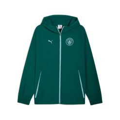 Kurtka dresowa Manchester City Pumatech. Zielone kurtki Puma, bez wzorów, z dresówki, bez kaptura. Za 385.00 zł.