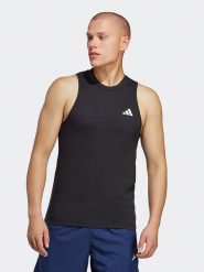 Adidas Top sportowy w kolorze czarnym rozmiar: 48. Czarne t-shirty sportowe Adidas, bez wzorów, bez ramiączek, outdoorowe. Za 79.21 zł.