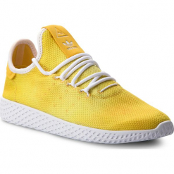 Buty adidas - Pw Hu Holi Tennis Hu DA9617 Yellow/Ftwr White/Ftwr White/Ftwr White. Żółte buty sportowe casual marki Adidas, z materiału. W wyprzedaży za 299.00 zł.