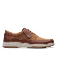 Clarks Skórzane trzewiki "Nature 5 Lo" w kolorze jasnobrązowym rozmiar: 41. Brązowe botki sznurowane Clarks, bez wzorów, bez obcasa, bez zapięcia. Za 207.88 zł.