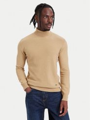 KARL LAGERFELD Golf 655013 564303 Khaki Regular Fit. Brązowe golfy KARL LAGERFELD, m, bez wzorów, z syntetyku, bez ramiączek. Za 749.99 zł.