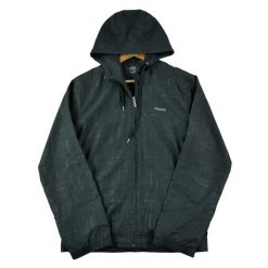 Second life - Męska czarna kurtka - Jak nowy. Czarne kurtki przeciwdeszczowe Reebok, m, bez wzorów, bez kaptura. Za 135.32 zł.