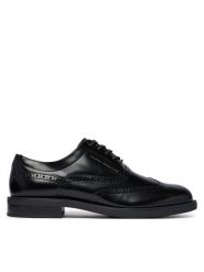 Tommy Hilfiger Półbuty Lth Abrasivato Brogue Shoe FM0FM06078 Czarny. Czarne eleganckie półbuty Tommy Hilfiger, bez wzorów, ze skóry, bez obcasa, bez zapięcia. Za 699.99 zł.