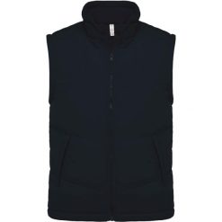 Kurtka puchowa bez rękawów Kariban Doublé Polaire. Niebieskie kurtki KARIBAN, m, bez wzorów, z puchu, bez kaptura. Za 218.00 zł.