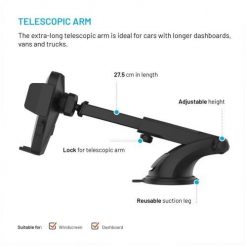 FIXED FIXICQ-XXL-BK uchwyt Uchwyt pasywny Telefon komórkowy/Smartfon Czarny. Selfie stick No name. Za 96.99 zł.