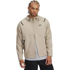 Męska kurtka performance Unstoppable Icon (Brązowa). Brązowe kurtki Under Armour, m, bez wzorów, z elastanu, z kapturem. Za 496.05 zł.
