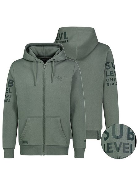 Sublevel Bluza "Nik" w kolorze zielonym rozmiar: S. Zielone bluzy Sublevel, s, bez wzorów, bez kaptura. Za 104.64 zł.