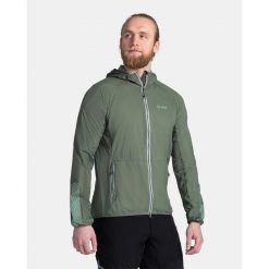 Męska kurtka outdoorowa lub do biegania Kilpi ROSA-M. Zielone kurtki do biegania Kilpi, m, bez wzorów, z nylonu, bez kaptura, do biegania. Za 215.49 zł.