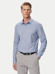 Calvin Klein Koszula LV019EU146 Niebieski jasny Slim Fit. Niebieskie koszule CALVIN KLEIN, m, bez wzorów, z bawełny, bez kołnierzyka, bez ramiączek. Za 409.99 zł.