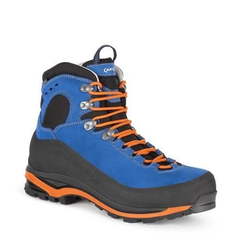 Buty trekkingowe męskie Aku Superalp V-light Gtx. Niebieskie buty trekkingowe Aku, bez wzorów, z materiału, bez zapięcia, trekkingowe. Za 1,458.00 zł.