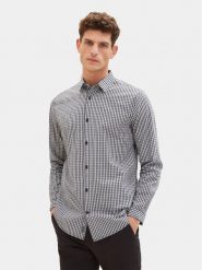 Tom Tailor Koszula 1037436 Niebieski Regular Fit. Niebieskie koszule Tom Tailor, l, bez wzorów, z bawełny, bez kołnierzyka, bez ramiączek. Za 189.99 zł.