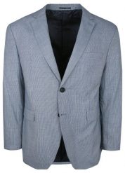 Lekka Marynarka Codzienna (Casual) - Desire - Biało-Niebieski Rzucik. Niebieskie garnitury Desire, na co dzień, bez wzorów, z bawełny, casualowe. Za 399.00 zł.