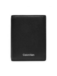 Calvin Klein Duży Portfel Męski Ck Sleek Bifold 7cc W/Coin K50K512694 Czarny. Czarne portfele CALVIN KLEIN, bez wzorów, ze skóry. Za 259.99 zł.