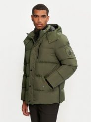 Moose Knuckles Kurtka puchowa M34MJ196 Zielony Regular Fit. Zielone kurtki Moose Knuckles, l, bez wzorów, z puchu, bez kaptura. Za 2,569.00 zł.