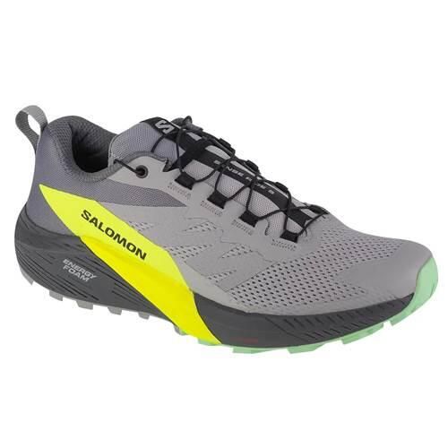 Buty do biegania męskie Salomon Sense Ride 5. Szare buty do biegania Salomon, bez wzorów, z materiału, bez zapięcia, do biegania. Za 557.45 zł.