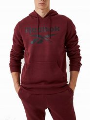 Bluza na co dzień męska REEBOK ciepła z kapturem. Czerwone bluzy z kapturem Reebok, m, bez wzorów, z bawełny, z kapturem. Za 249.00 zł.