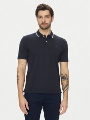 Marc O'Polo Polo 522 2034 53034 Granatowy Regular Fit. Niebieskie koszulki polo Marc O'Polo, m, bez wzorów, z bawełny, bez kołnierzyka, bez ramiączek. Za 199.99 zł.