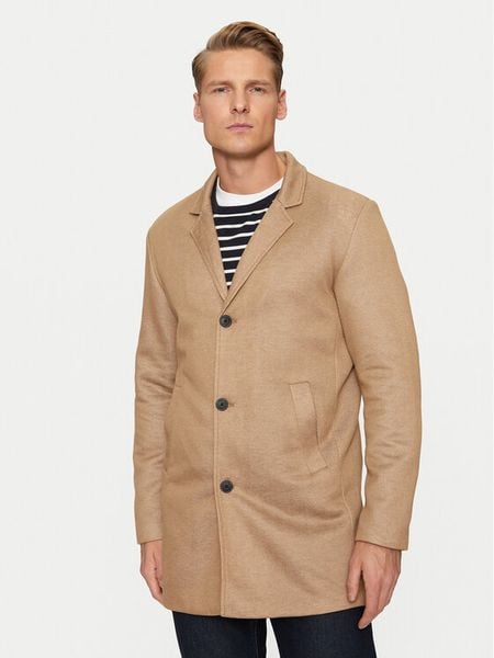 Jack & Jones Płaszcz przejściowy 12259805 Brązowy Regular Fit. Brązowe płaszcze Jack & Jones, l, bez wzorów, z syntetyku, bez kaptura. Za 169.99 zł.