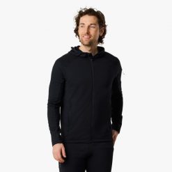 Bluza Wędrówki Mężczyzna Ultra Light Odprowadzający Wilgoć. Czarne bluzy z kapturem SWEDEMOUNT, m, bez wzorów, z materiału, z kapturem. Za 224.99 zł.