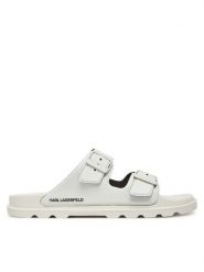 KARL LAGERFELD Klapki Kondo Tred KL70975 Biały. Białe klapki KARL LAGERFELD, ze skóry. Za 369.99 zł.