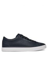 Tommy Hilfiger Sneakersy Hi Vulc Core Low Lth Ii Ess FM0FM05511 Granatowy. Niebieskie buty sportowe casual Tommy Hilfiger, bez wzorów, ze skóry, bez zapięcia. Za 429.99 zł.