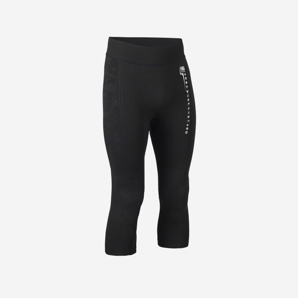 Legginsy koszykarskie 3/4 NBA męskie Tight 900. Czarne legginsy długie sportowe TARMAK, l, bez wzorów, z materiału, na fitness i siłownię. Za 109.99 zł.