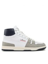 Mercer Amsterdam Sneakersy The Brooklyn High ME231014 Biały. Białe buty sportowe casual Mercer Amsterdam, bez wzorów, ze skóry, bez zapięcia. Za 949.99 zł.