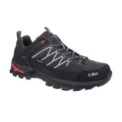 Buty trekkingowe męskie CMP Rigel Low. Czarne buty trekkingowe CMP, bez wzorów, bez zapięcia. Za 379.99 zł.