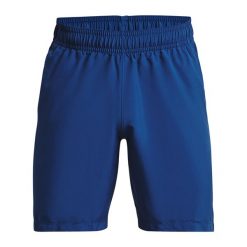 Spodenki fitness męskie Under Armour Woven Graphic. Niebieskie krótkie spodenki sportowe Under Armour, m, bez wzorów. Za 79.99 zł.